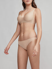 Halle Silken Seamless Bra - Beige